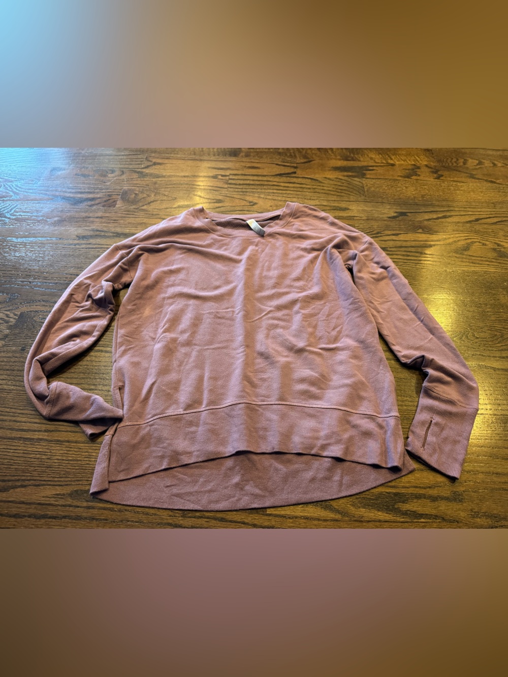 Athleta Dusty Purple Crewneck Lightweight Pullover